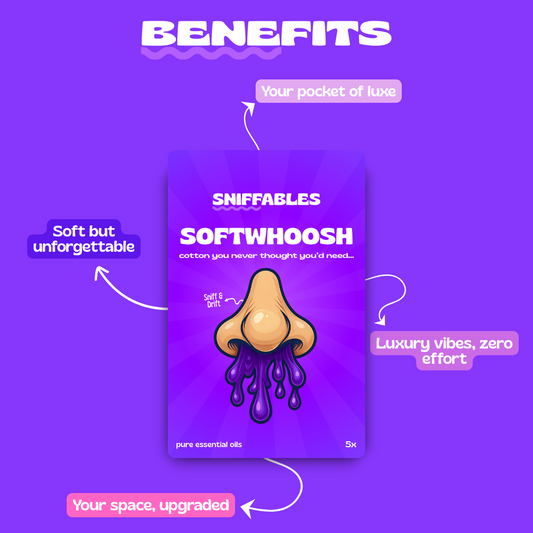 2 Pack SoftWhoosh/ChillWave - Luxury Aroma Sniff Stick, Instant Sniff & Drift & Vibe & Flow