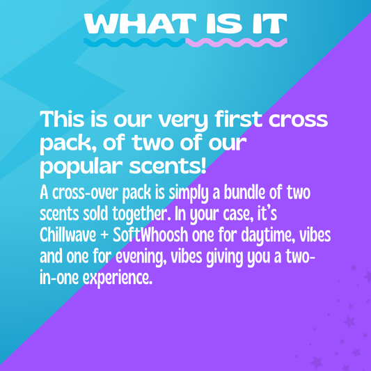 2 Pack SoftWhoosh/ChillWave - Aroma Sniff Stick, Instant Sniff & Drift & Vibe & Flow