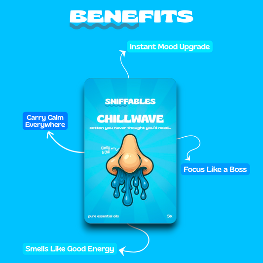 1 Pack Chill Wave - Aroma Sniff Stick, Instant Clarity & Chill