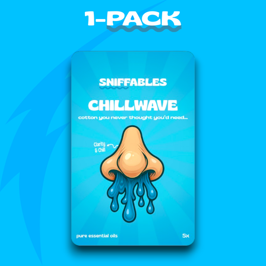 1 Pack Chill Wave - Aroma Sniff Stick, Instant Clarity & Chill