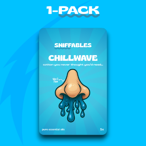 1 Pack Chill Wave - Aroma Sniff Stick, Instant Clarity & Chill