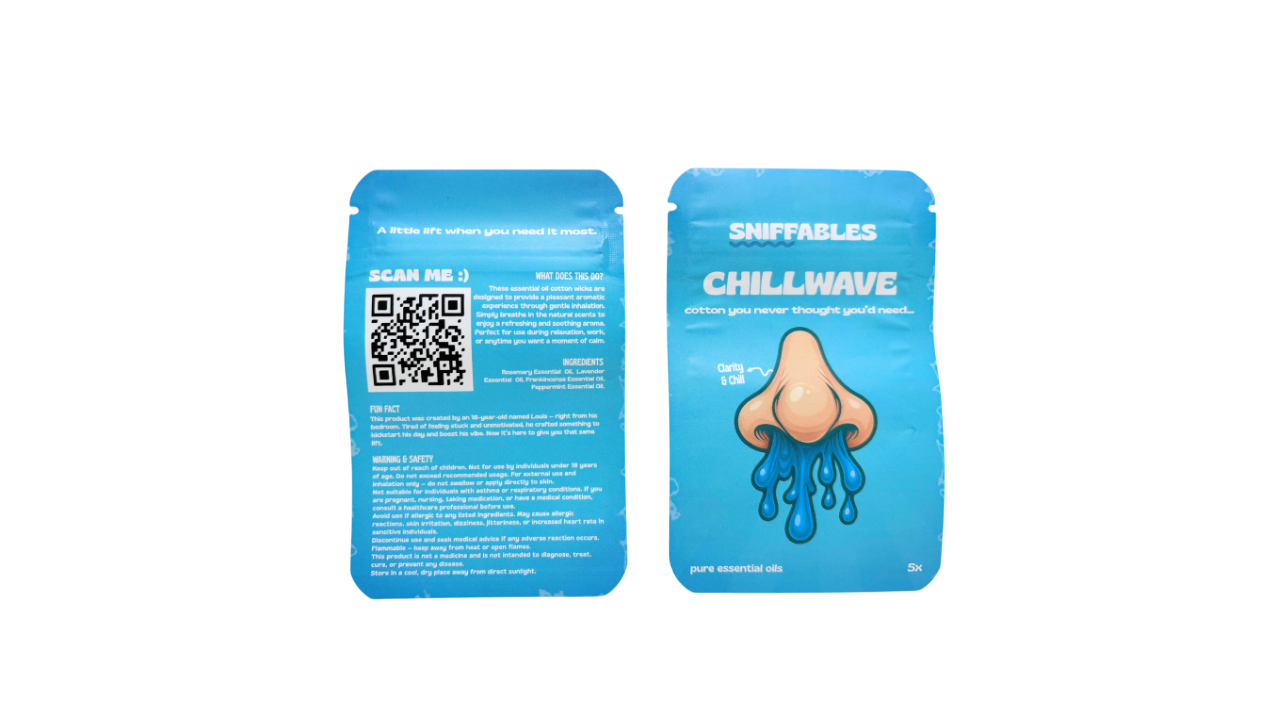 Chillwave 3-Pack - Aroma Sniff Stick Bundle for Chill, Focus & Freshness